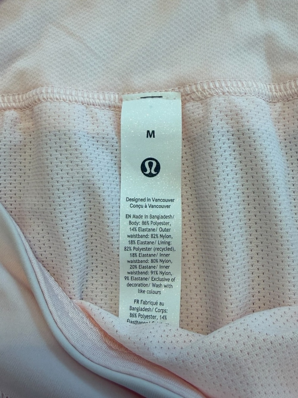 NWT Light Pink Lululemon Fast and Free High-Rise Split Short 3" women’s - Picture 5 of 5